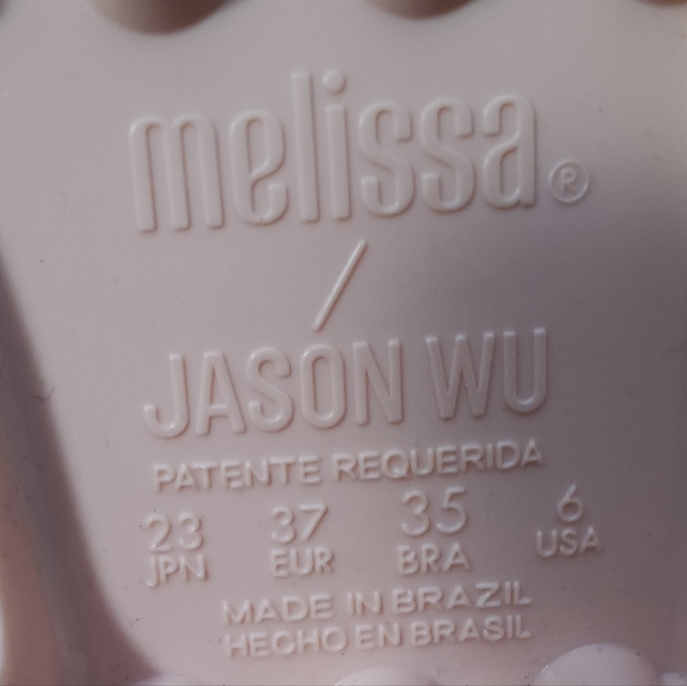 Melissa/Jason Wu peach Possession  jelly fisherman sandals size 6 - Picture 6 of 6